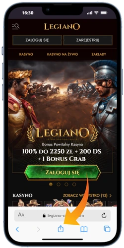 Kliknijcie ikone udostepniania